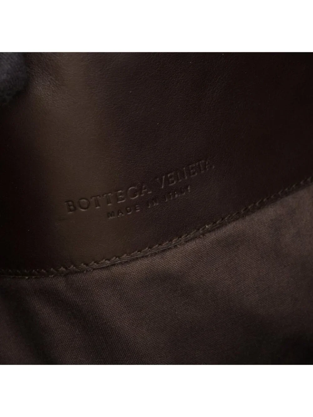 Bottega Veneta Shoulder Bag Intrecciato Dark Brown Black Leather